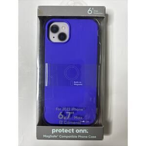 Protect onn. MagSafe Compatible Silicone Phone Case for iPhone 14 Plus - Purple
